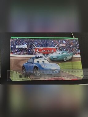 Disney Pixar Cars Blue Race Car Pouch